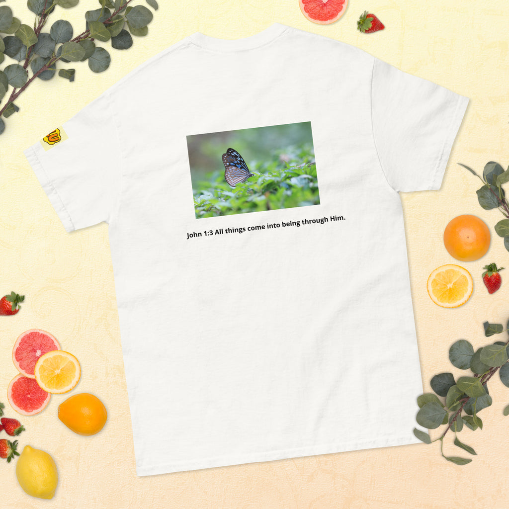 バタフライ ユニセックス クラシックTシャツ