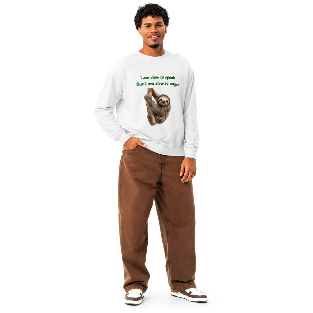 Sloth Unisex garment-dyed fleece crewneck sweatshirt